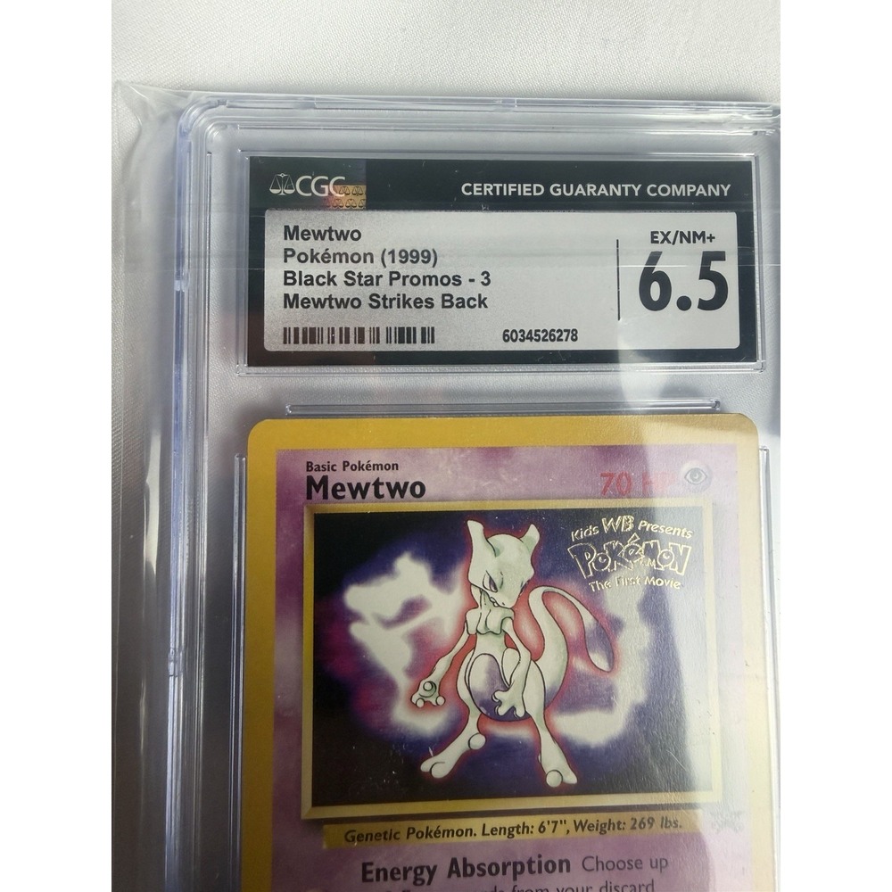 JACGC Mewtwo Pokémon (1999) Black Star Promos - 3 Mewtwo Strikes Back